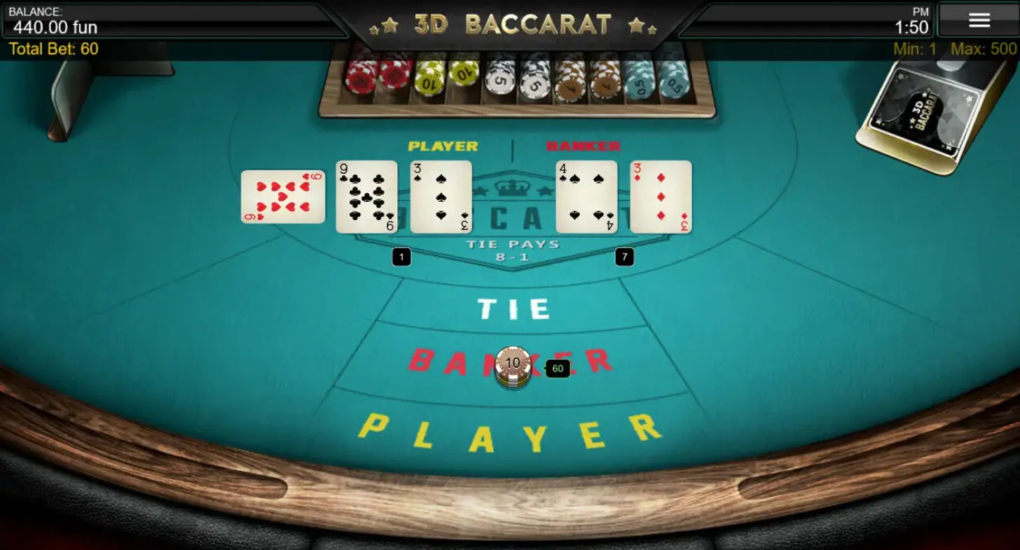 Apuesta y gana dinero en el baccarat mesa baccarat